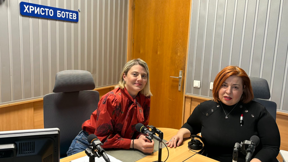 Ина Василева и водещата на "Нашият ден"