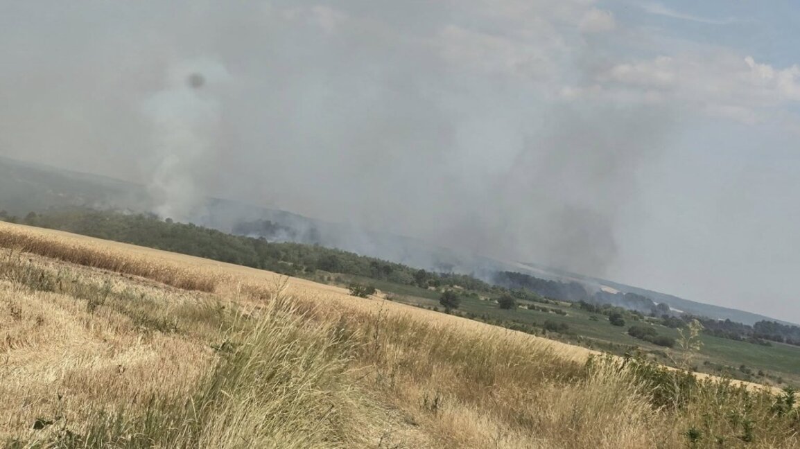 Потушен е втори пожар край Каленик, горят сухи треви между Долни Бошняк и Тополовец