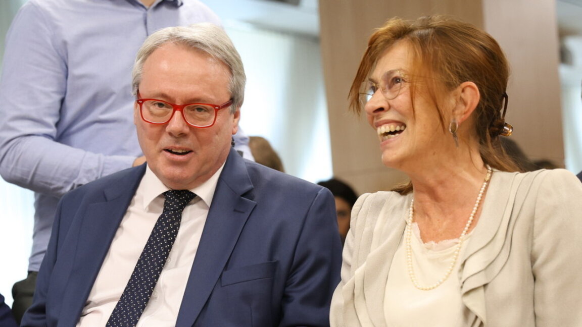 Ambasadorët e Francës dhe Gjermanisë në Bullgari Irene Plank dhe Joël Meyer