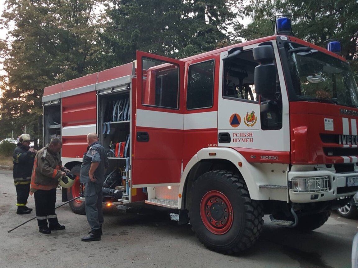 Пожар във влак в Шумен