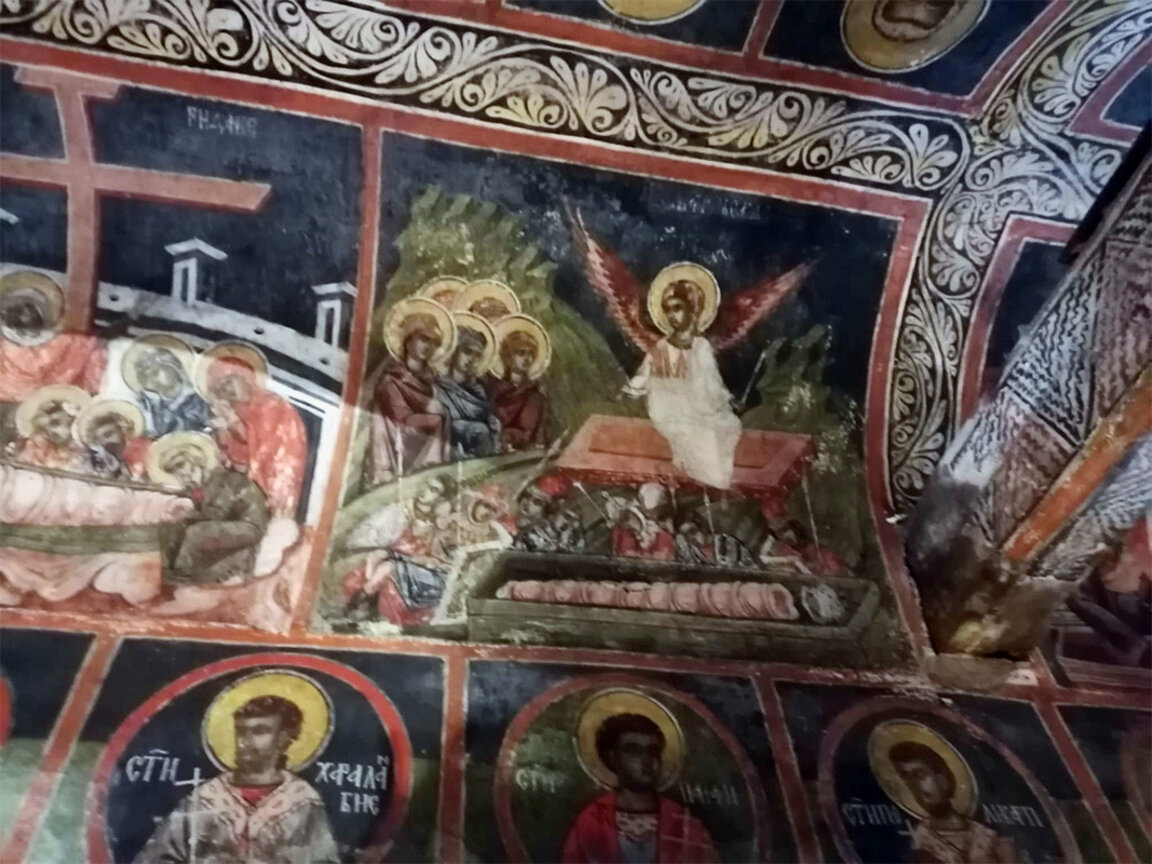 Стенопис от църквата в Добърско