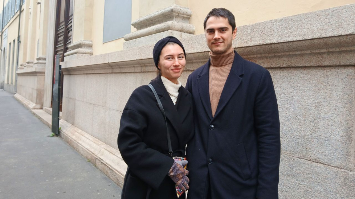 Teodora y su novio, Mihail Mihaylov