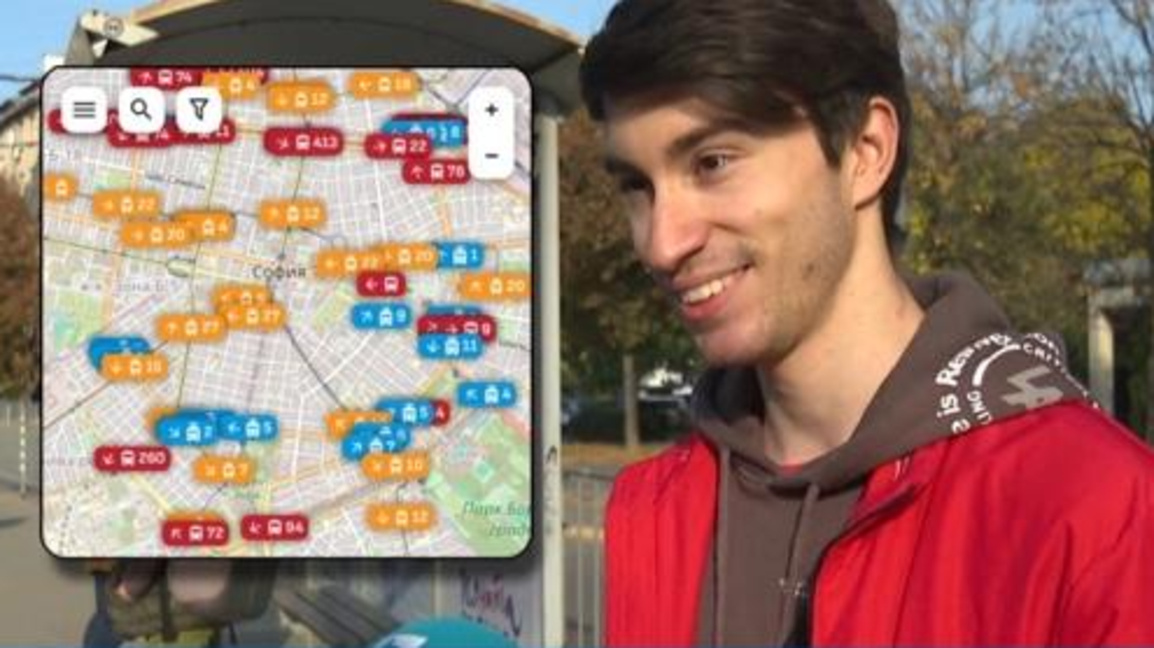 Не съм "хаквал", само съм визуализирал данните от GPS- ите на автобусите