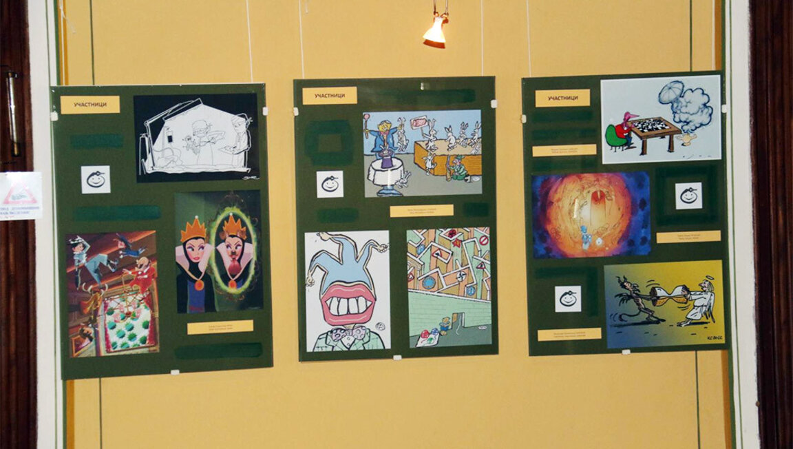 Ausstellung von Werken der 22. Internationalen Biennale „Meister der Karikatur“ in Plowdiw