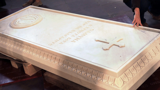 Le sarcophage du tsar Samuel est arrivé à la basilique "Sainte Sophie"