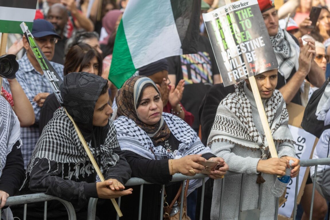 Пропалестинска демонстрация в Лондон