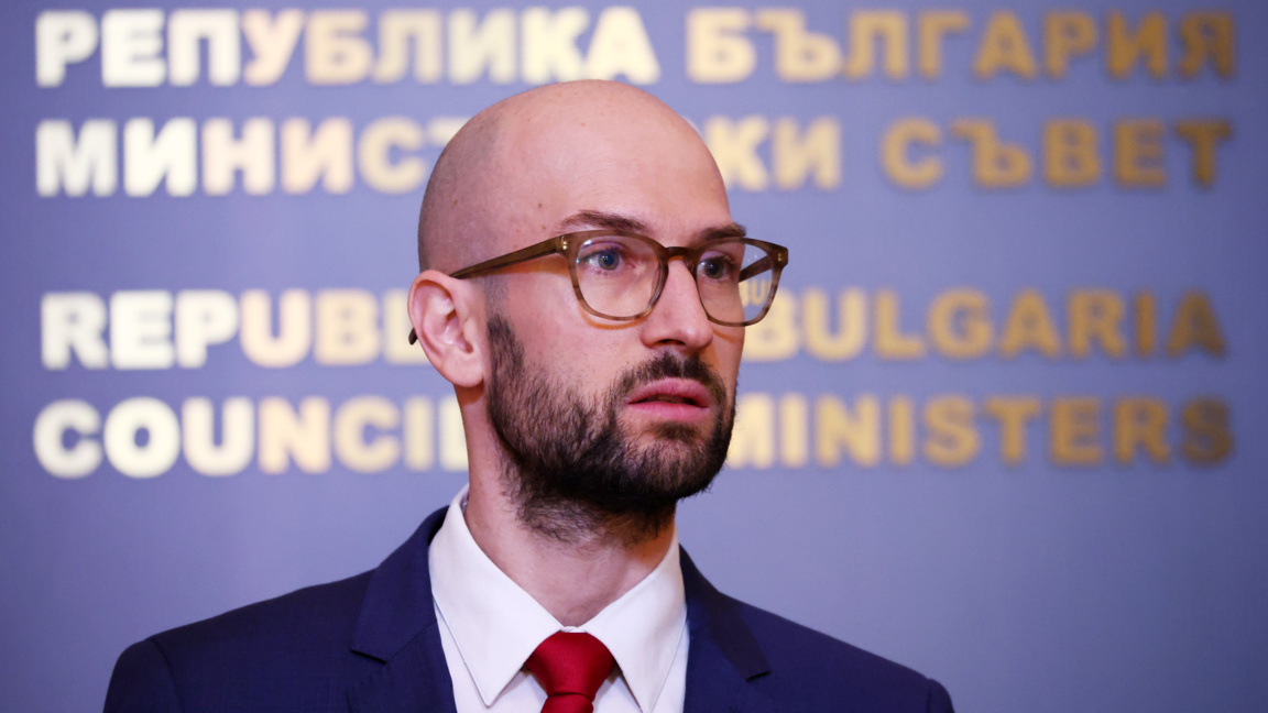 Служебният министър на финансите Георги Клисурски прави изявление за медиите Министерския съвет - 29 април 2026 г.