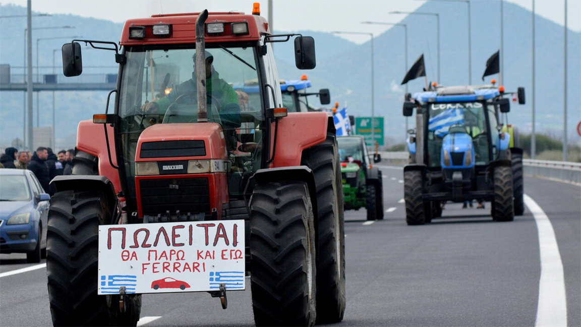 Tractoarele blochează principalul punct de frontieră dintre Bulgaria și Grecia