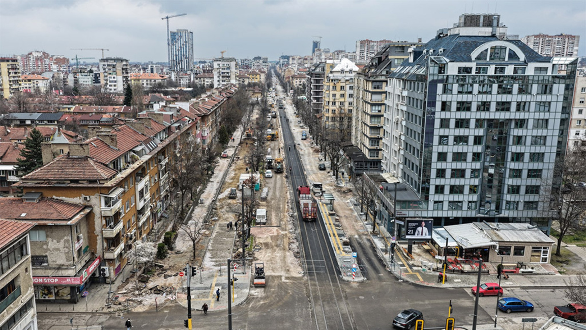 Ремонтът по бул. "Александър Стамболийски"