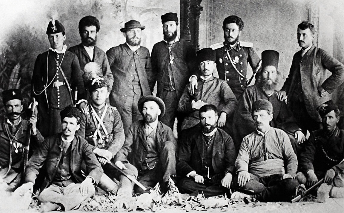 Membres du Comité central révolutionnaire secret bulgare, Plovdiv, été 1885