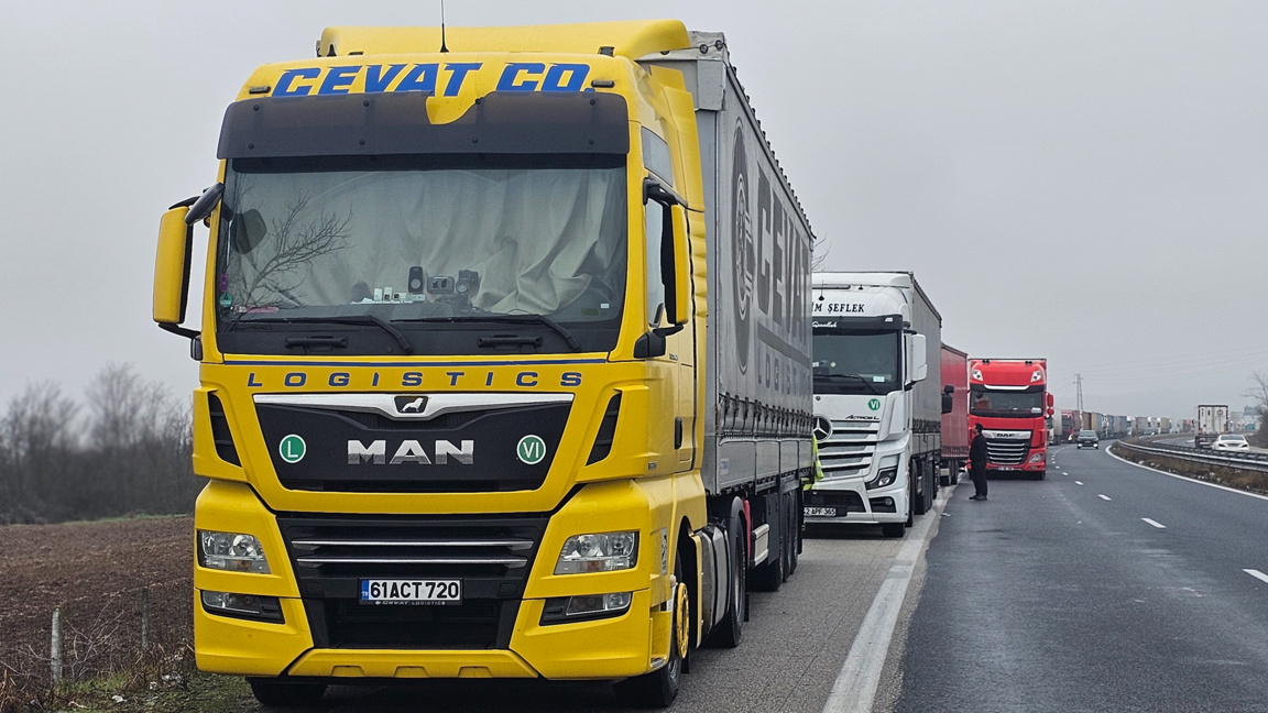 Heavy traffic for outbound trucks at Bulgaria–Türkiye border crossings