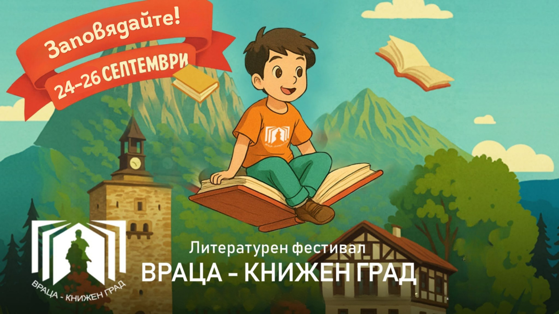 Започва литературният фестивал "Враца – книжен град" 2026