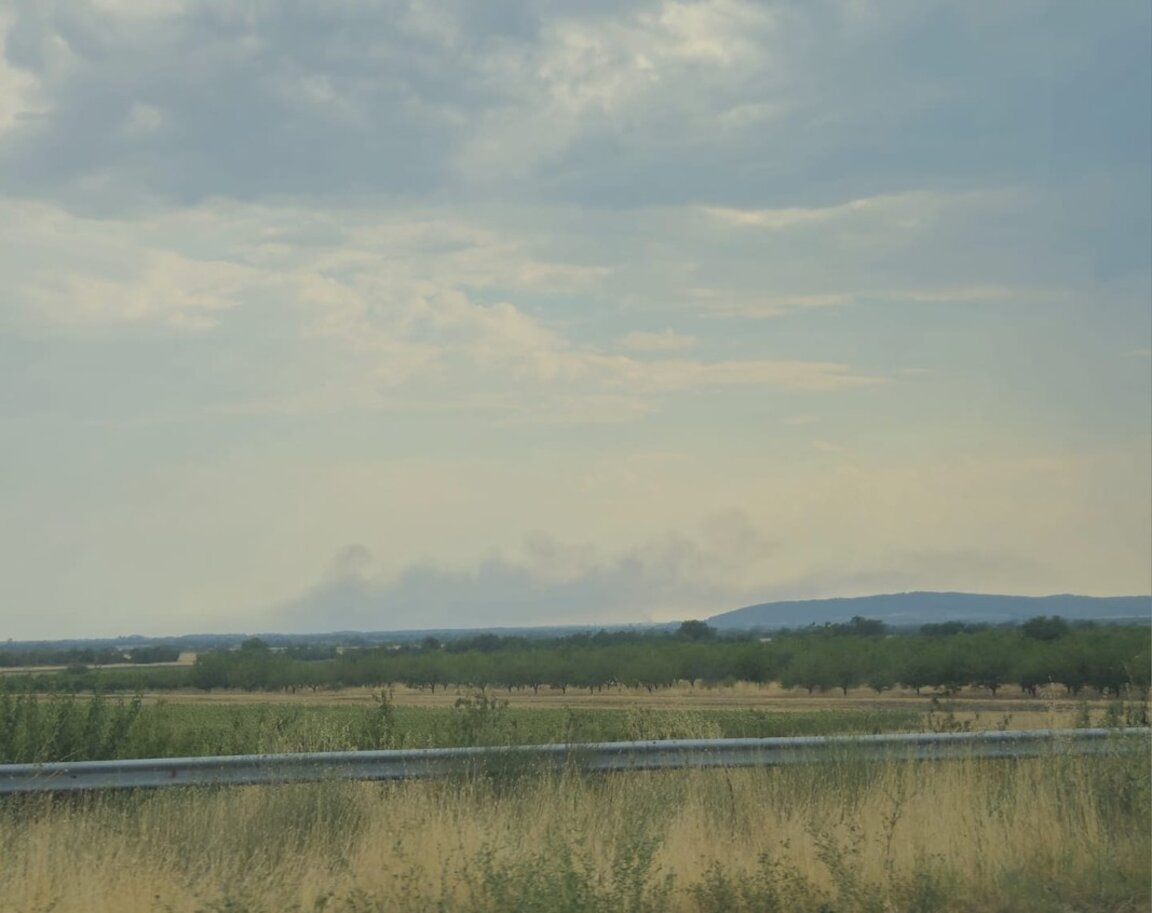 Пожар между Калояновец, Арнаутито и Михайлово спря придвижването на влакове