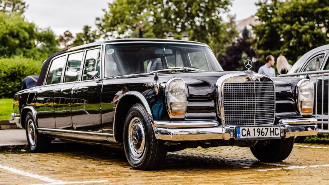 Vintage cars from the National Service for Protection fleet exposed at the National History Museum