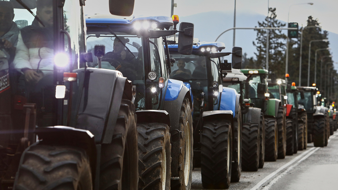 Greek farmers’ protests continue