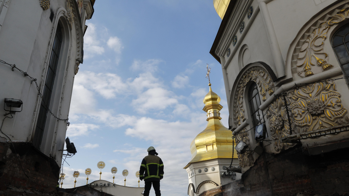 Пожар е избухнал в прочутата Киево-Печорска лавра
