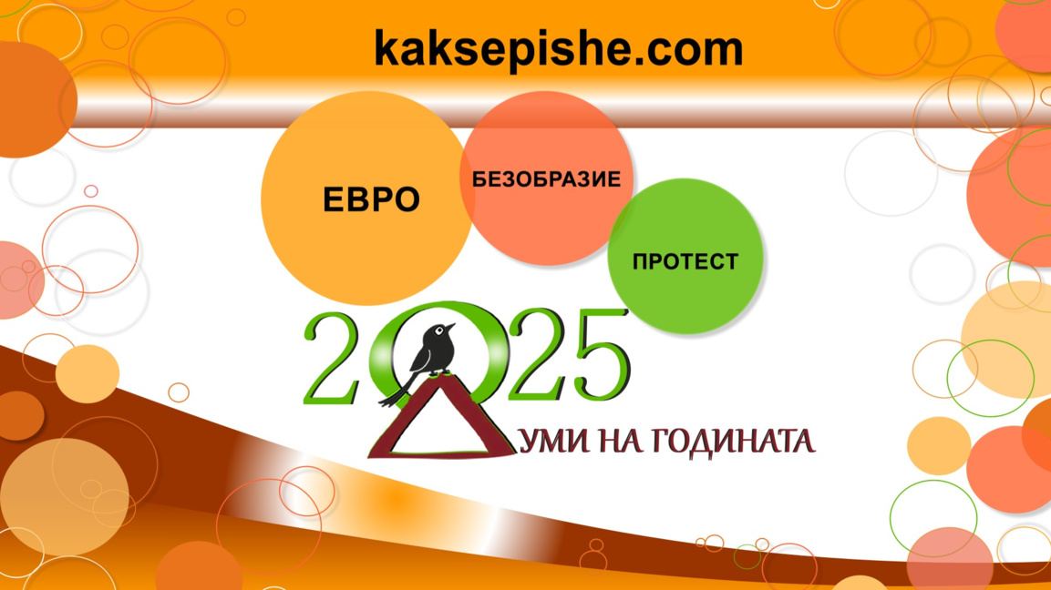 "Евро", "безобразие" и "протест" са знаковите думи на 2025-а