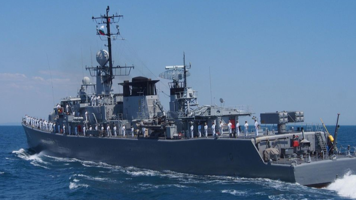 Фрегатата "Дръзки“ от патрулните сили от ВМС на България.