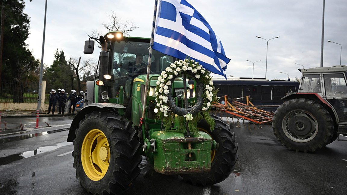 Die Proteste der griechischen Landwirte dauern an