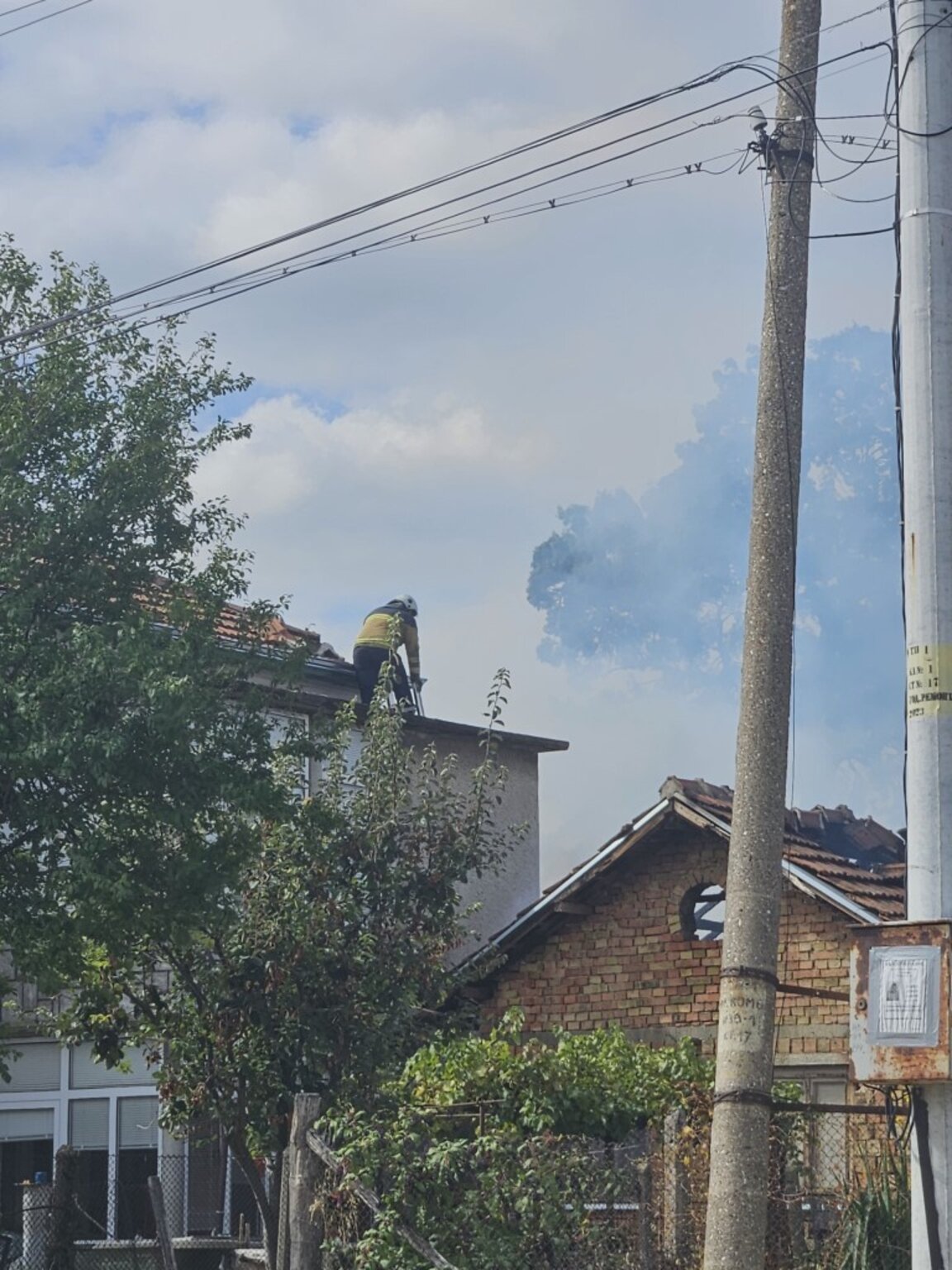 Пожар в Кула нанесе щети на два частни имота