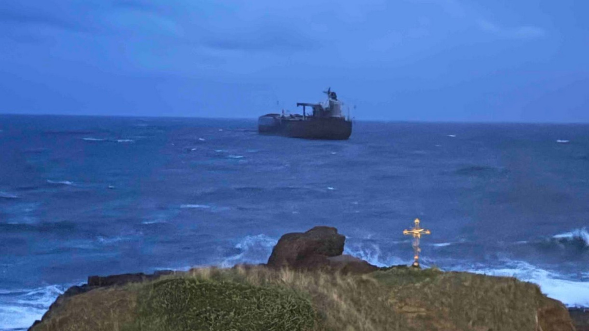 Бедстващия танкер край Ахтопол