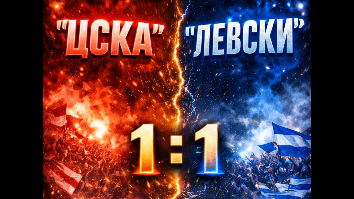 Вечното дерби завърши 1-1
