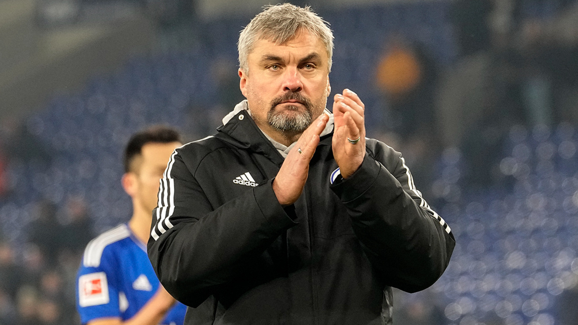 Thomas Reis als Trainer von „Schalke 04“ im Jahr 2023