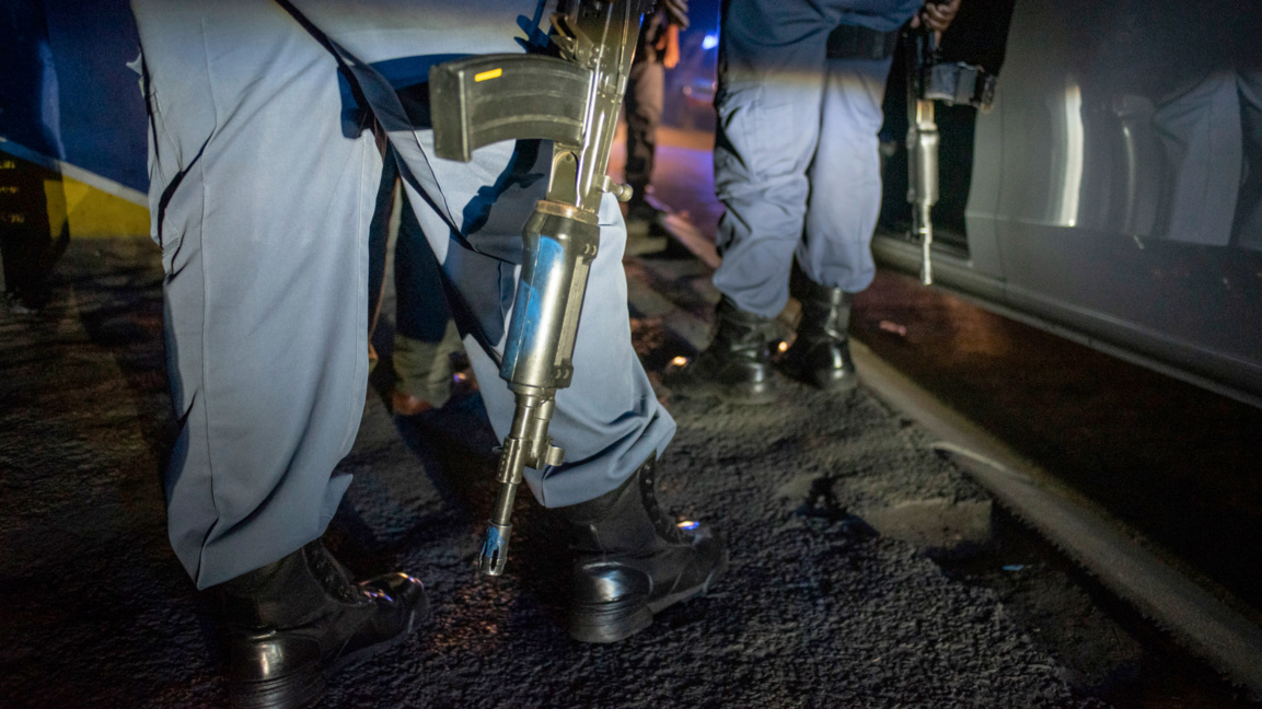 Полицейски патрул в района на Йоханесбург.
