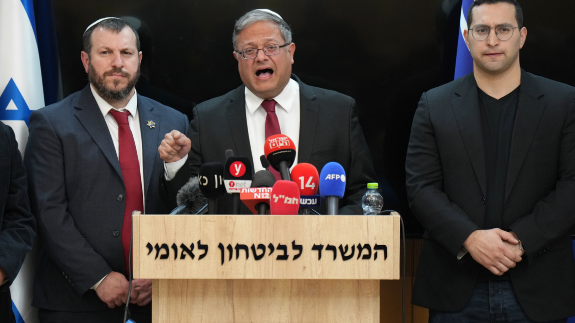 Министърът на вътрешната сигурност от крайната десница Итамар Бен-Гвир.