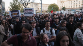 Протест на младите лекари от "Бъдеще в България" пред здравното министерство
