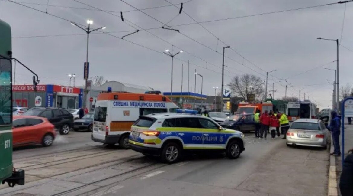 Мястото на катастрофата в "Люлин"