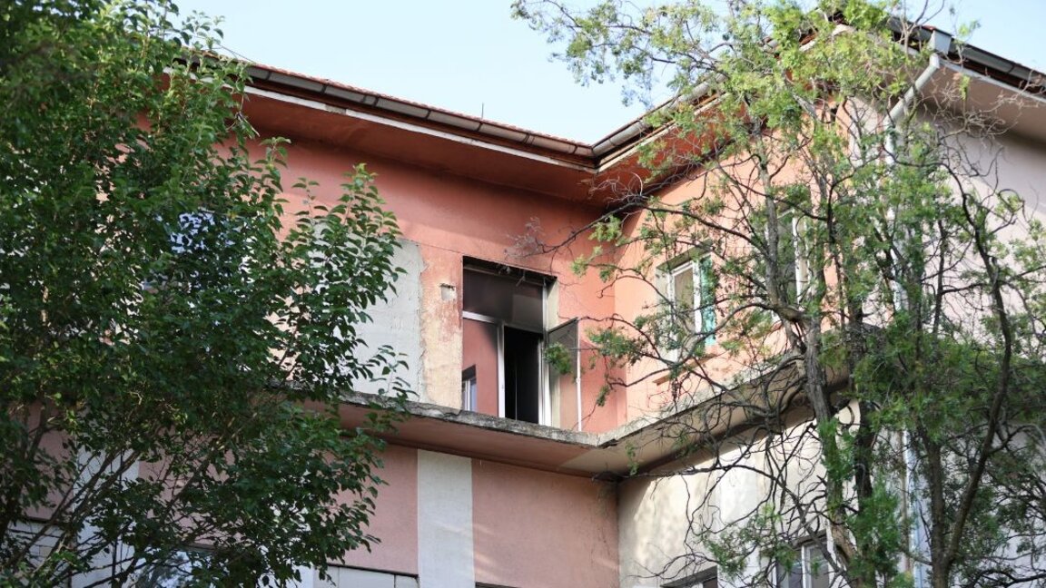 Blagoevgrad hastanesinde söndürülmeyen sigara yangına neden oldu