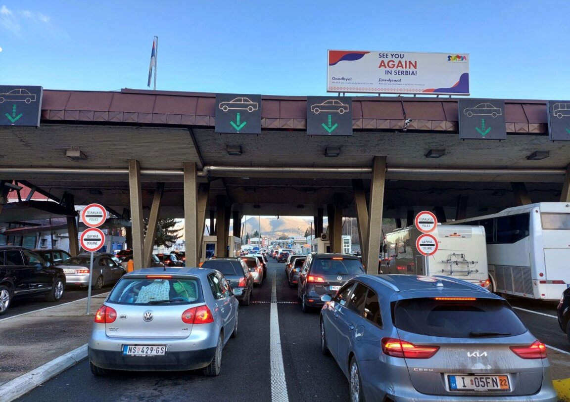 Traffic is intense at some border checkpoints with Romania, Serbia and Turkiye