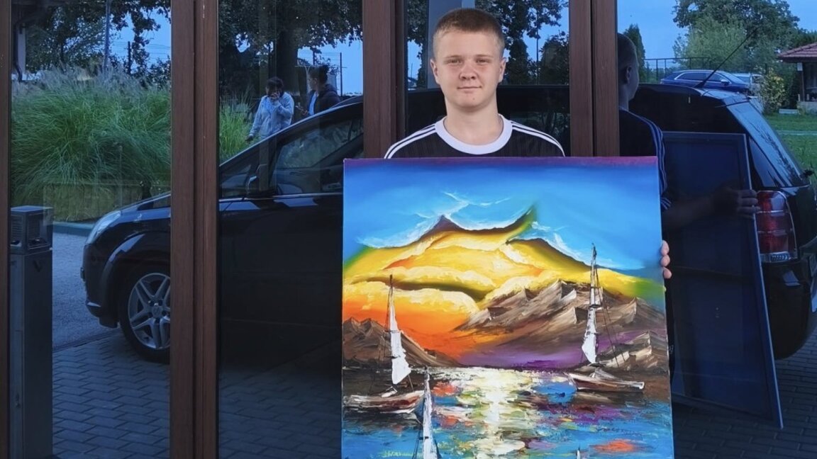 Младият художник Николас Стоичков: Доброто е също вид изкуство