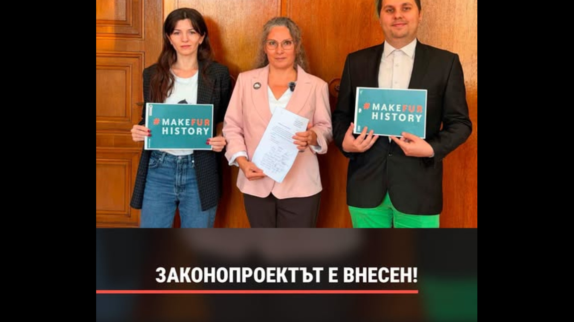 Депутати внесоха законопроект за забрана на фермите за ценни кожи
