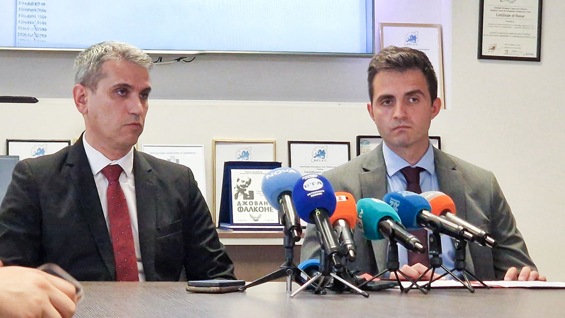 Press briefing by the Sofia District Prosecutor’s Office and the General Directorate for Combating Organised Crime on the dismantling of a mass phishing scheme.