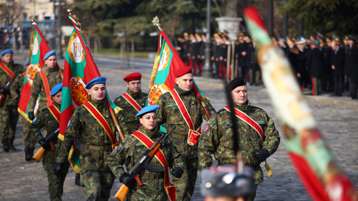 Освећење војних застава Војске Бугарске поводом Богојављења