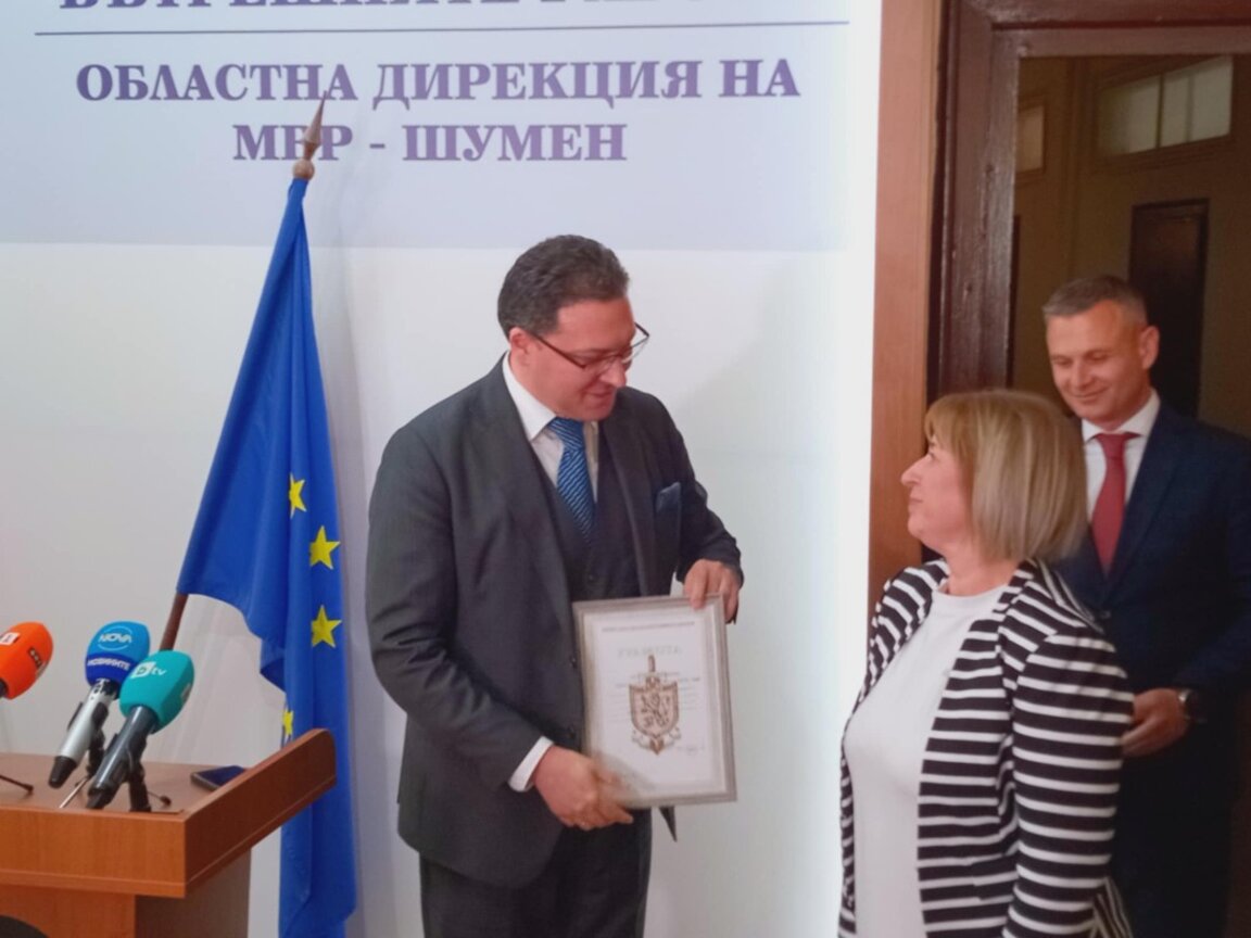 Награда за говорителя на шуменската полиция