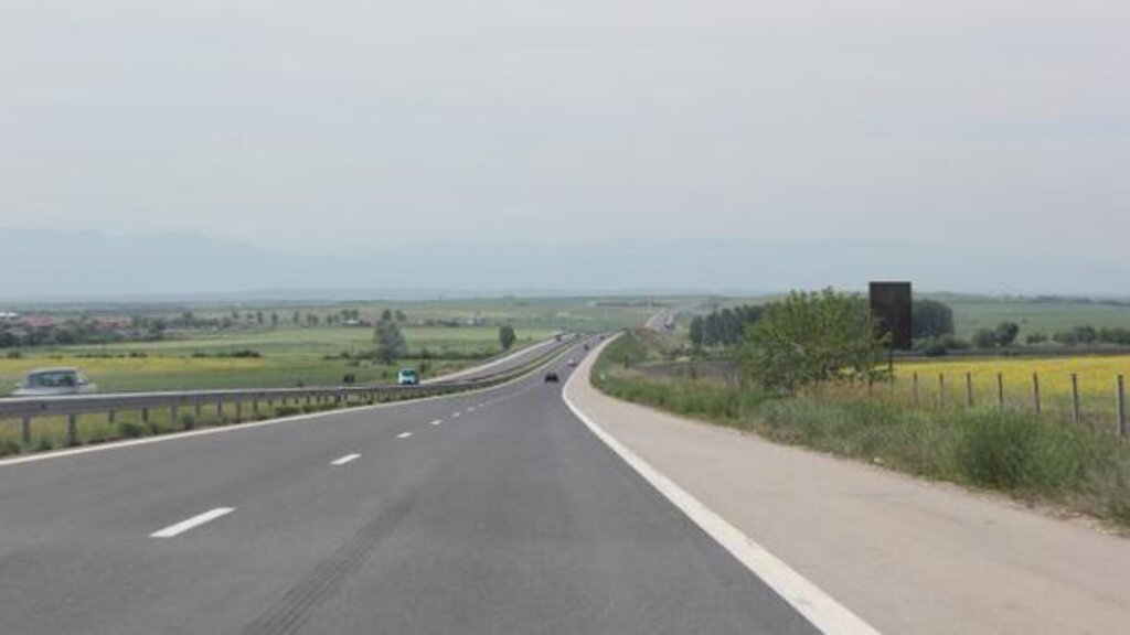 Временна организация на движението на АМ "Тракия" край Сливен
