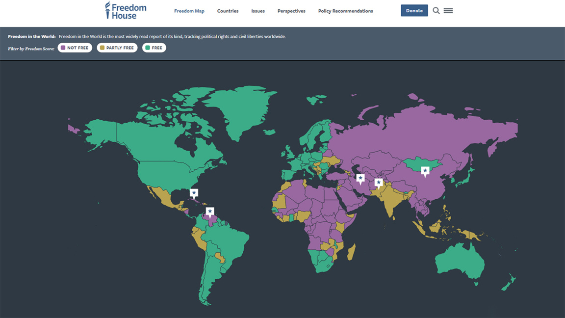 Freedom House : la Bulgarie reste libre, mais sa note recule