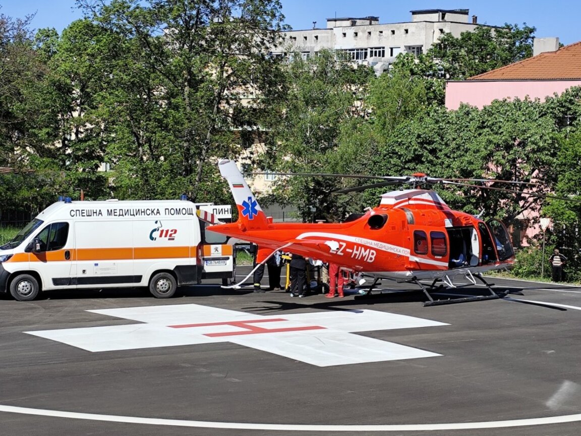 Şumen’deki hasta ambulans helikopter ile Sofya’ya nakledildi