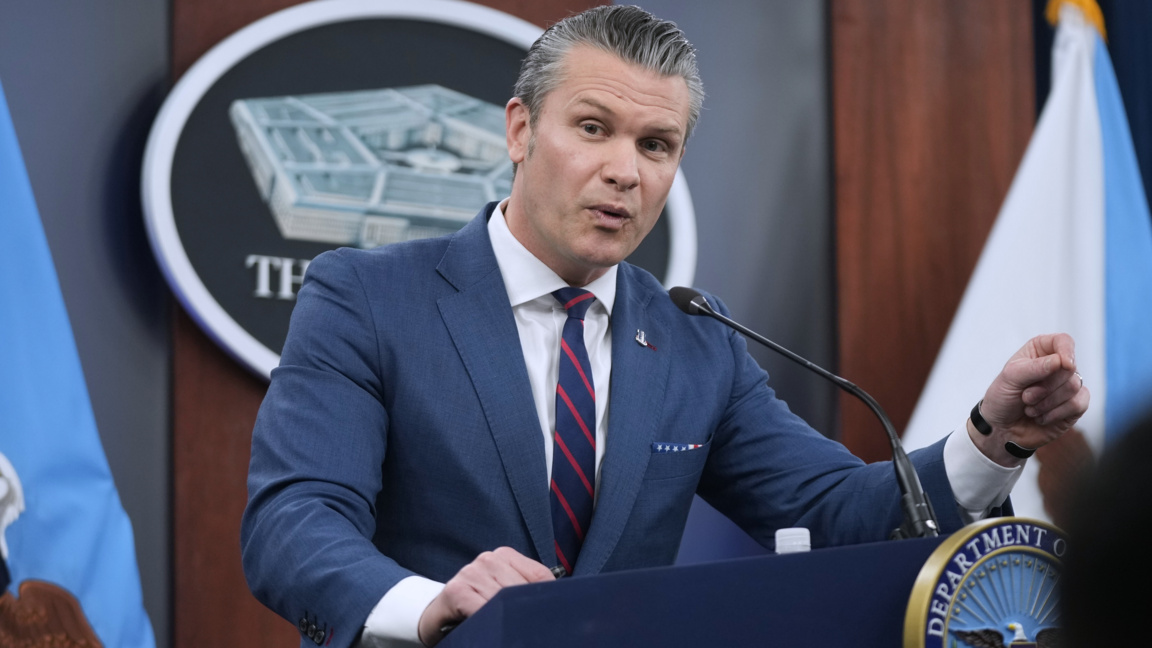 Министърът на отбраната на САЩ Пийт Хегсет.