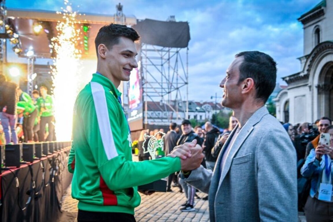 Bürgermeister von Sofia Wassil Tersiew und Alex Nikolow