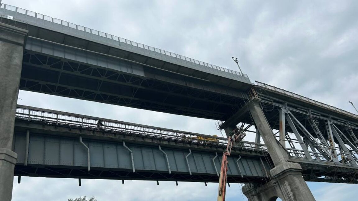 Verkehr auf Donaubrücke Russe wird vorübergehend eingestellt