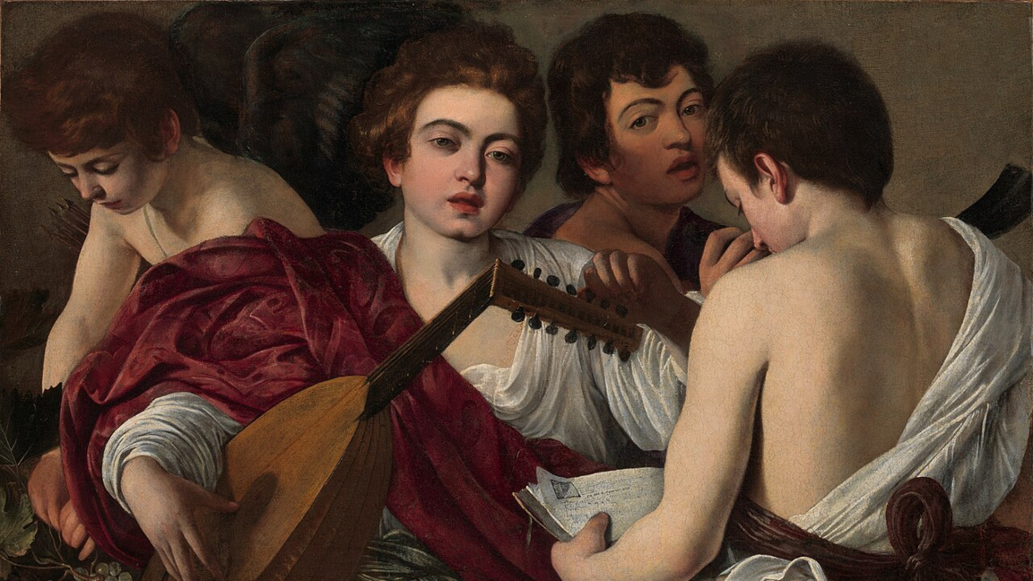 Микеланджело да Караваджо, "Музикантите" (1595 – 1596), музей на изкуството "Метрополитън"