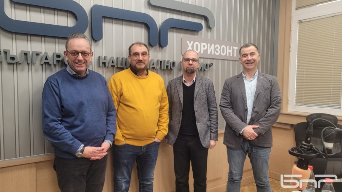 Проф. Петър Стоянович, Петьо Цеков, Първан Симеонов и Явор Стаматов