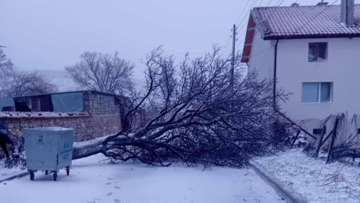 11 селища са без ток заради силния вятър в Сливен