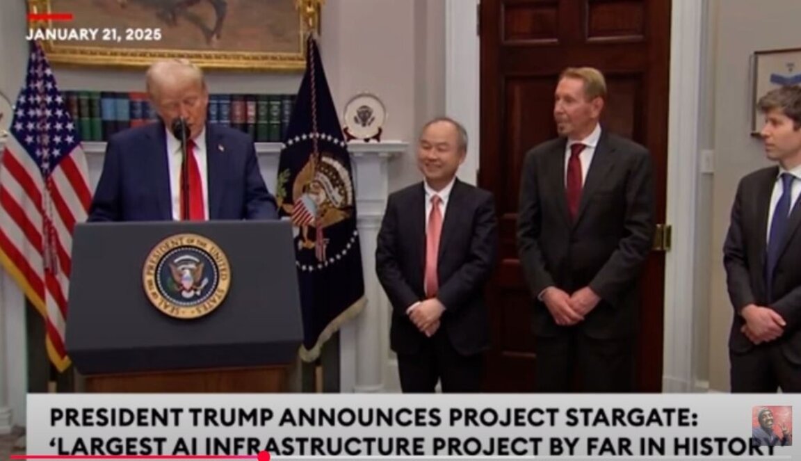 Тръмп обяви съвместен проект Stargate AI за 500 млрд. долара на Oracle, OpenAI и SoftBank