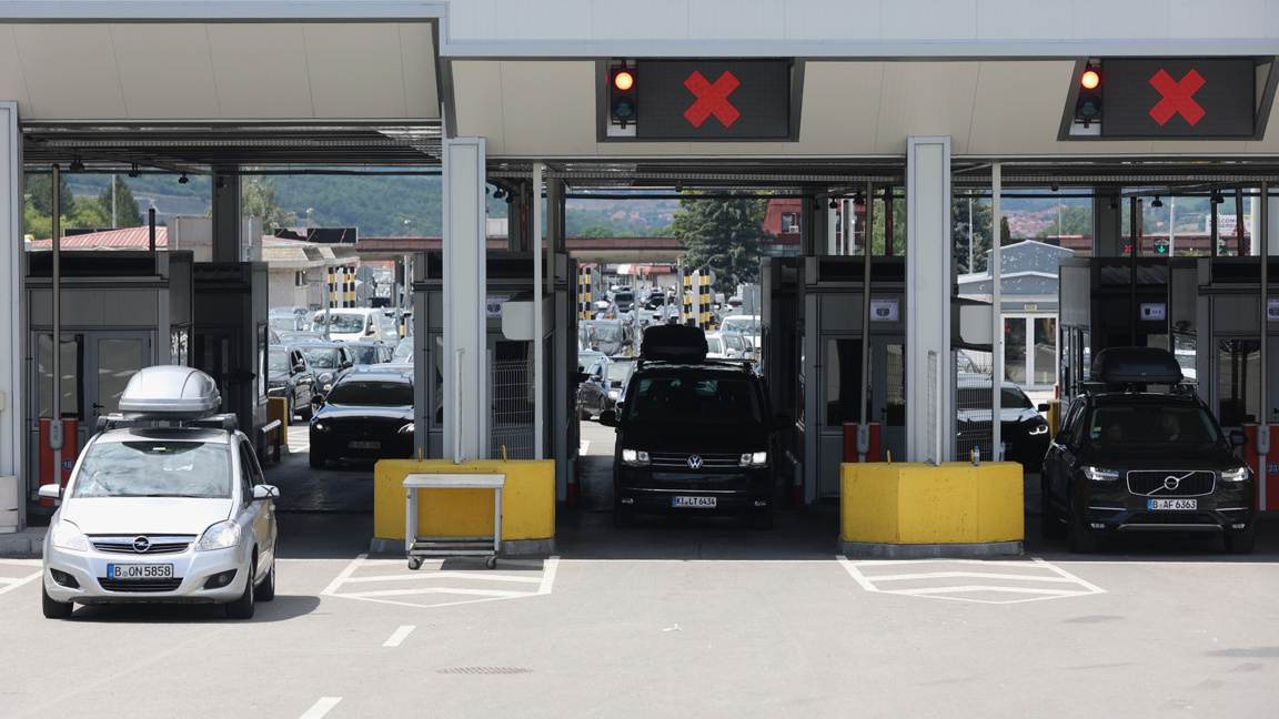 Trafic intens la Kalotina, pe sensul de intrare în Bulgaria