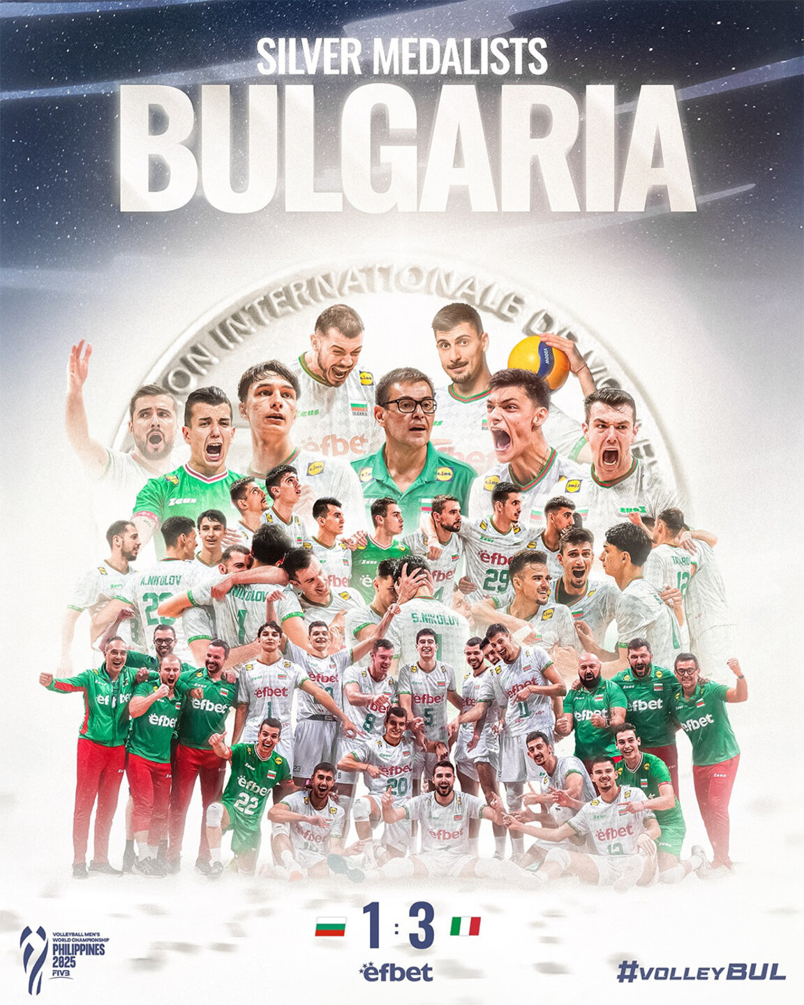 ¡Bulgaria vuelve al mapa del voleibol mundial: 55 años después, otra vez subcampeona!